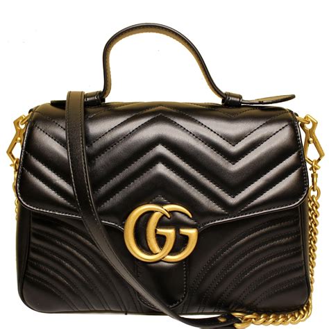 gucci black gg marmont small shoulder bag|authentic gucci marmont small bag.